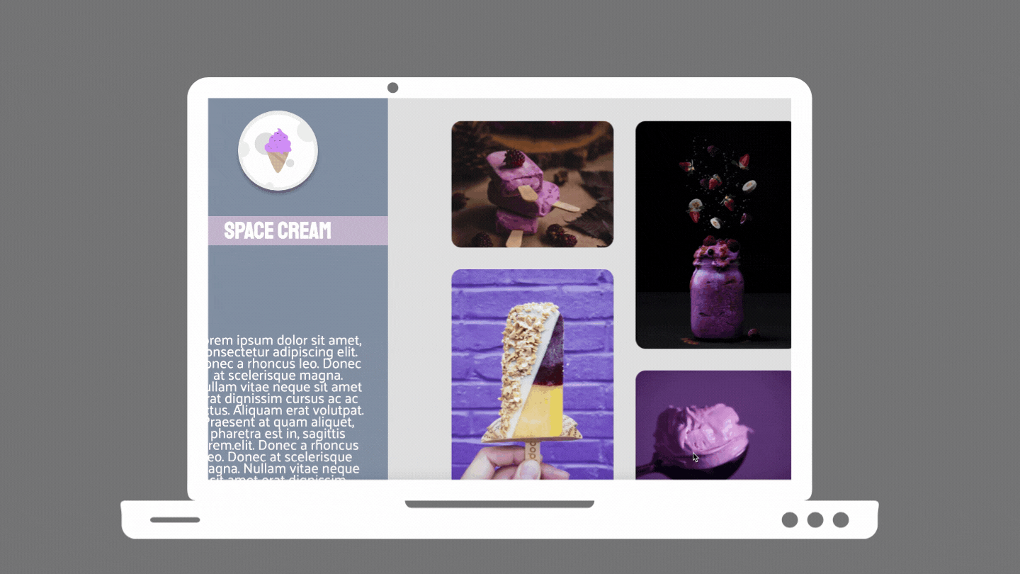 ice cream webpage gif